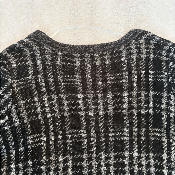 C Apparel Plaid Open-Front Longline Cardigan Sweater - Size Medium - Picture 9 of 12